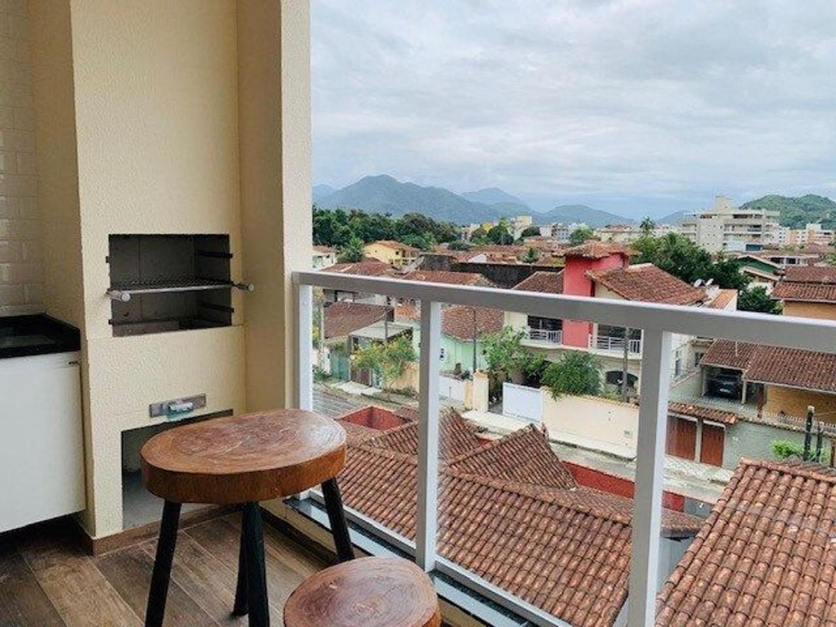Apto Excelente C/Ar, Varanda Gourmet E Piscina Ubatuba Ngoại thất bức ảnh